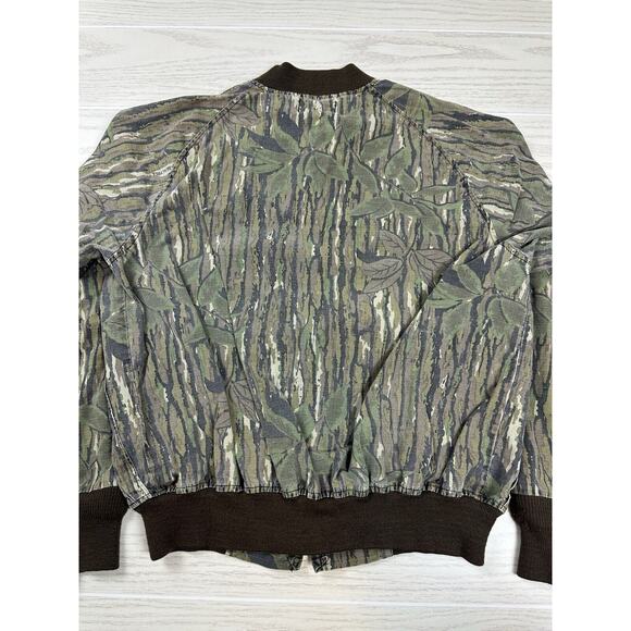 Vintage Sports Afield Liberty Camo Cargo Bomber Hunting Jacket Medium Realtree - Picture 7 of 7